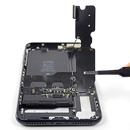 MMOBIEL Dock Connector Compatible with iPhone 7 Plus 2016 - Charging Port Flex Cable - Headphone Port/Microphone/Antenna Replacement - Incl. Screwdrivers - Black