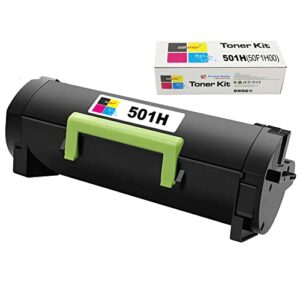 5000 pages coloner compatible 50f1h00 remanufactured lexmark toner cartridge for use in ms310d, ms310dn, ms312dn, ms315dn, ms410d, ms410dn, ms415dn, ms510dn, ms610de, ms610dn, ms610dte, & ms610dtn