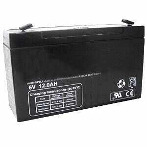 6 volt 12 amp lead acid emergency light battery