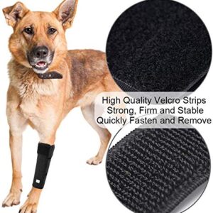 IN HAND Dog Leg Brace, Pair of Dog Canine Leg Wrap Front Leg Compression Brace with Metal Strips & Safety Reflective Straps, Protects Wounds Brace Heals and Prevents Injuries and Sprains