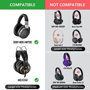 Geekria 100 Pairs Disposable Headphones Ear Cover for Large Over-Ear Headset Earcup, Stretchable Sanitary Ear Pads Cover, Hygienic Ear Cushion Protector (L/White)