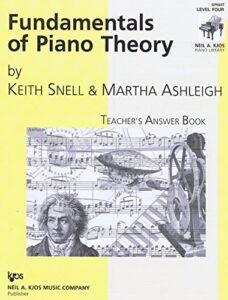 fundamentals of piano theory teacher's answer book level four