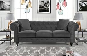 divano roma classic sofas, large, grey