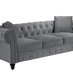 Divano Roma Classic Sofas, Large, Grey