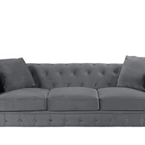 Divano Roma Classic Sofas, Large, Grey