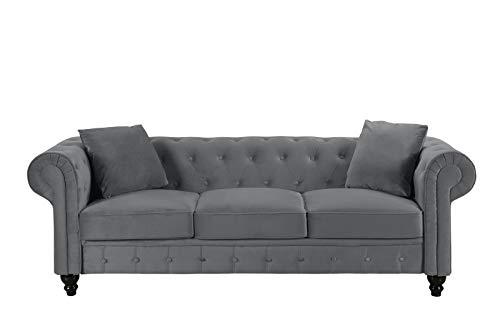 Divano Roma Classic Sofas, Large, Grey