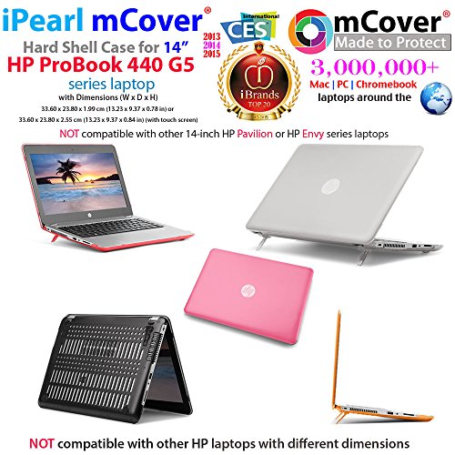 mCover Hard Shell Case for 14" HP ProBook 440 G5 Series (NOT Compatible with Older ProBook 440 G1 / G2 / G3 / G4) Notebook PC (Aqua)