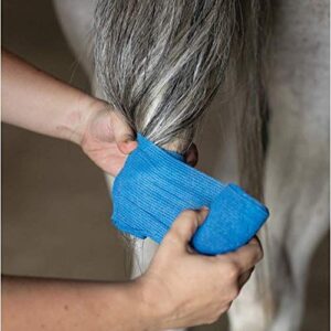 Dura-Tech Vet Flex Red Bandage First Aid Wrap | for Horses, Dogs and Others | Self-Adhesive Cohesive Tape | 4” Wide and 5 Yards of Length | Package of 18 Rolls