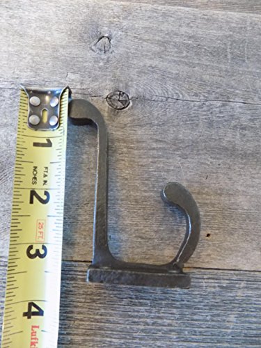 Midwest Craft House 10 Coat Hooks 3 1/2" Long Iron for Hats, Coats, Towels, Bathroom, Kitchen, ETC.!