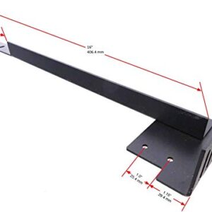 Tech Team Bed Frame Extension Set, Extend a Metal Bedframe to Meet a Headboard or Footboard, 2 Pieces, Hardware Included