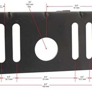 Tech Team Bed Frame Extension Set, Extend a Metal Bedframe to Meet a Headboard or Footboard, 2 Pieces, Hardware Included