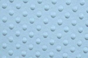 minky dimple dot fur fabric, by the yard (light blue)
