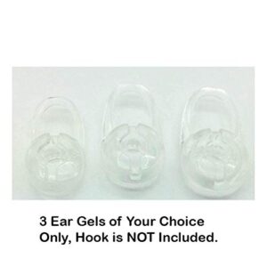 Voyager 3200 Ear Tips by AvimaBasics | Replacement Earbuds Gels for Plantronics Voyager 3200 3240 Edge M70 M90 M95 M100 M155 M165 Discovery 925 975 Explorer 80 110 120 500 Bluetooth Headsets