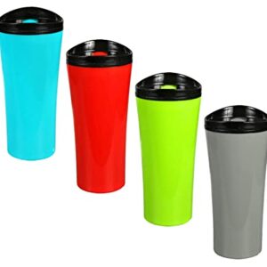 Plastic Travel Mugs, 16.5oz - 5 Colors by whatsnext (Turquoise)
