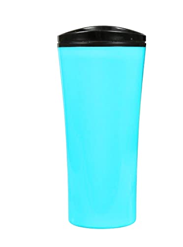 Plastic Travel Mugs, 16.5oz - 5 Colors by whatsnext (Turquoise)