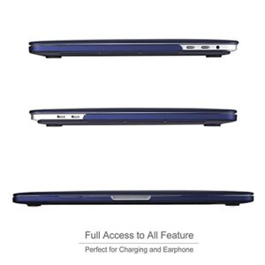 ProCase MacBook Pro 13 Case 2019 2018 2017 2016 Release A2159 A1989 A1706 A1708, Hard Case Shell Cover and Keyboard Skin Cover for MacBook Pro 13 Inch with/Without Touch Bar -Darkblue