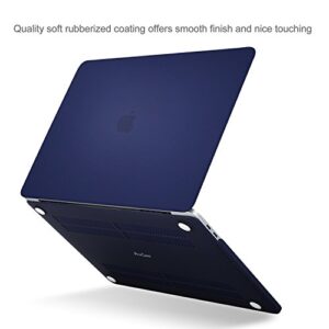 ProCase MacBook Pro 13 Case 2019 2018 2017 2016 Release A2159 A1989 A1706 A1708, Hard Case Shell Cover and Keyboard Skin Cover for MacBook Pro 13 Inch with/Without Touch Bar -Darkblue