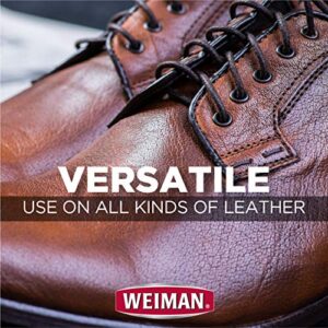 Weiman Leather Cleaner and Conditioner for Furniture - 12 Ounce - 2 Pack - Ultra Violet Protection Help Prevent Cracking or Fading of Leather Couches, Car Seats, Shoes, Purses