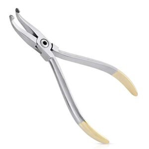dental curved how pliers, orthodontic position angled appliance plier wire bending instrument for dentist, multi-purpose lip arches bending pliers holding arch wires plier
