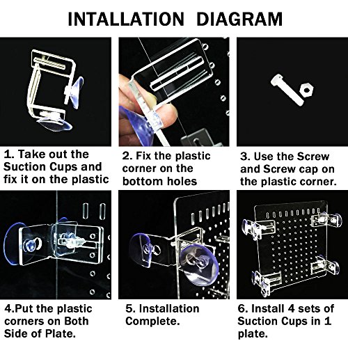 Shiroumiya Aquarium Fish Tank Divider Isolation Board for Mixed Breeding Made by PET/PETP