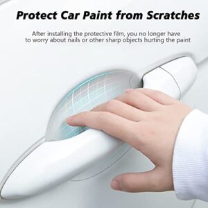 Voroly 10 PCS Car Door Handle Protector Universal Transparent Car Door Handles Cup Protector Car Door Scratch Protector Vinyl Films