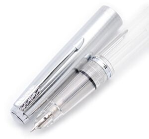 czxwyst 601 steel cap vacumatic fountain pen (transparent-2)