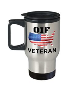 oif veteran travel mug - operation iraqi freedom stainless