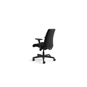 HON It105cu10 Ignition Series Fabric Low-Back Task Chair, Supports 300 Lbs, Black Seat-Back-Base