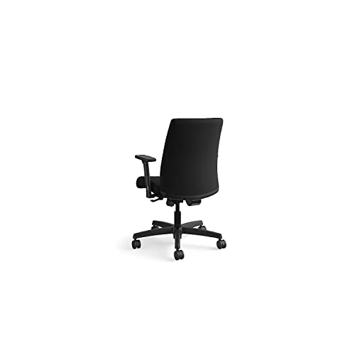 HON It105cu10 Ignition Series Fabric Low-Back Task Chair, Supports 300 Lbs, Black Seat-Back-Base