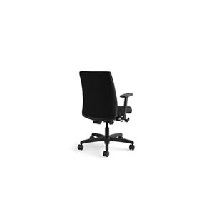 HON It105cu10 Ignition Series Fabric Low-Back Task Chair, Supports 300 Lbs, Black Seat-Back-Base