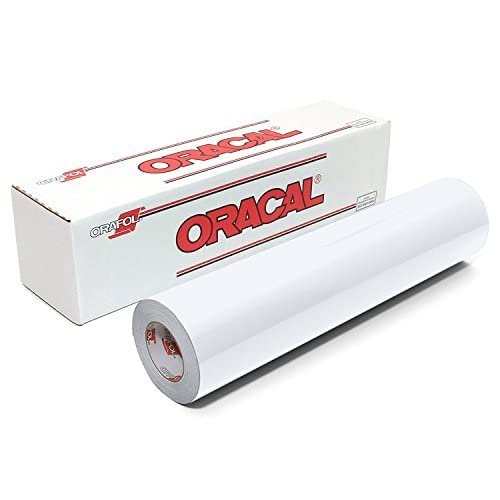 Oracal 651 Matte White Vinyl Roll for Craft Cutters and Vinyl Sign Cutters (12" x 25')