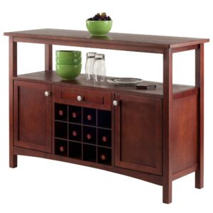 Winsome Colby Buffet Cabinet, Walnut, 45.51x15.75x32.05