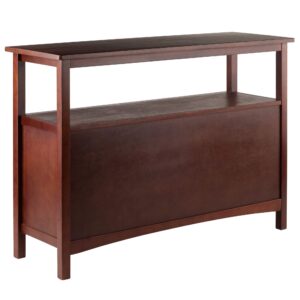 Winsome Colby Buffet Cabinet, Walnut, 45.51x15.75x32.05