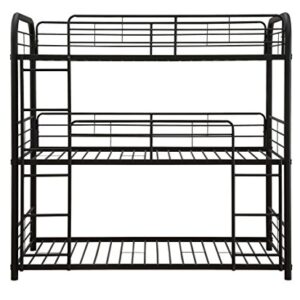 ACME Furniture Cairo Triple Bunk Bed, Twin, Sandy Black