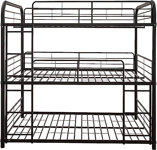 ACME Furniture Cairo Triple Bunk Bed, Twin, Sandy Black