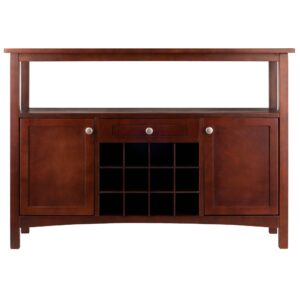 Winsome Colby Buffet Cabinet, Walnut, 45.51x15.75x32.05