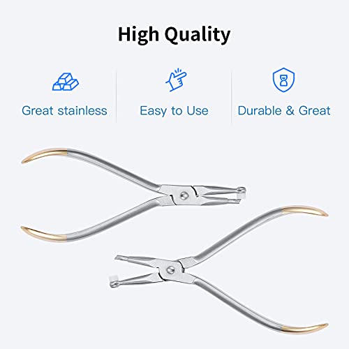 Dental Adhesive Removing Pliers, Orthodontic Bandage Remover Forceps Dental Surgical Instrument Tool Tooth Pulling Kit for Dentist - Easy to Use and Portable