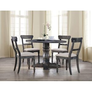 ACME Leventis Dining Table w/Pedestal - - Weathered Gray