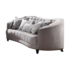 acme furniture saira sofa, light gray