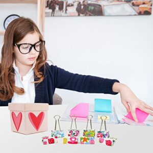 Cute Decorative Binder Clips - Best for Home and Office - Binds and Keeps Stack of Papers Fastened - Organize Papers Beautifully, Neat and in a Fun Way - Medium Size 1" - 32 Pack - Makes A Great Gift