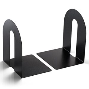 Officemate Bookends, Heavy Weighted 10-inch Steel, Black (93182)