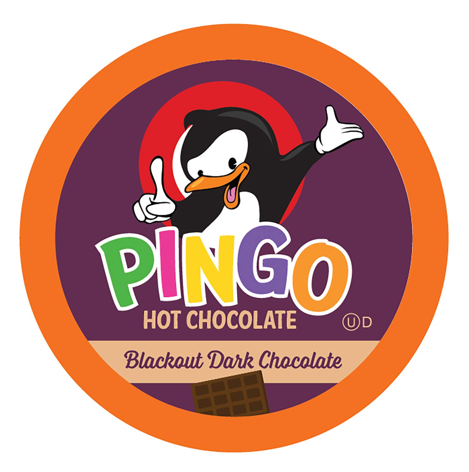 Pingo Dark Hot Chocolate Pods for Keurig K-Cup Brewers, Blackout, 40 Count