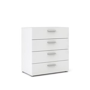 tvilum austin 4 drawer chest, white