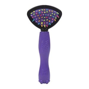wags & wiggles two-sided bristle and squiggly pin brush for small dogs | dog brush for dogs with short hair | best grooming supplies for all dogs, 2-in-1 dog grooming brush
