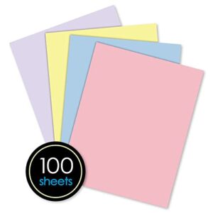 iQ Multipurpose Pastel Colored Copy Paper, Laser and Inkjet Compatible, 8.5 x 11 Inches, 24 Lb., 90 GSM, 100 Sheets (80110)