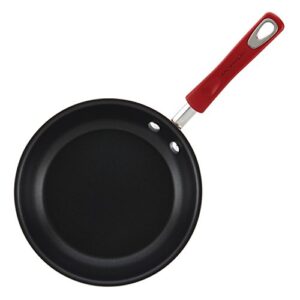 Rachael Ray Brights Deep Nonstick Frying Pan / Fry Skillet - 9.5 Inch, Red