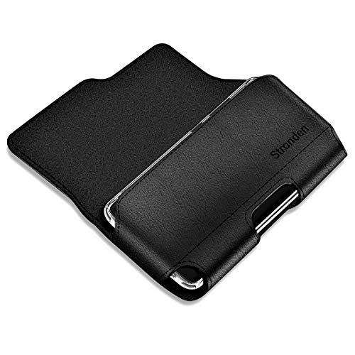 Stronden Holster for Samsung Galaxy S23, S22, S21, S20, S10, S9, S8 (Not Plus) Holster Case - Belt Case with Clip, Leather Pouch Holster (Fits Phone w/Otterbox Symmetry Case on)