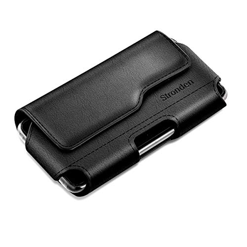 Stronden Holster for Samsung Galaxy S23, S22, S21, S20, S10, S9, S8 (Not Plus) Holster Case - Belt Case with Clip, Leather Pouch Holster (Fits Phone w/Otterbox Symmetry Case on)