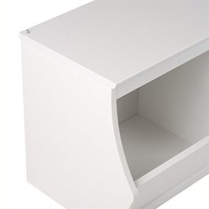 Atlin Designs Stacked 6-Bin Storage Cubby in White