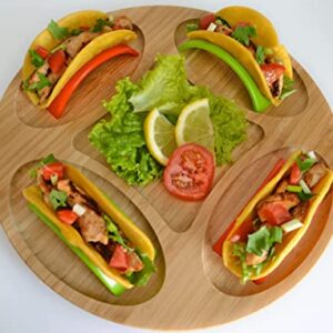 Taco Holders Set Of 24 || 24 pcs Taco Shell Stand || 12 pcs Red Color and 12 pcs Green Color Taco Stands || BPA Free || Disposable Taco Holders Set Dishwasher and Microwave Safe